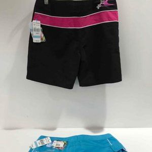 JUST ONE LEFT--NWT O'Neill Board Shorts Black Stripe: Jrs Size 5